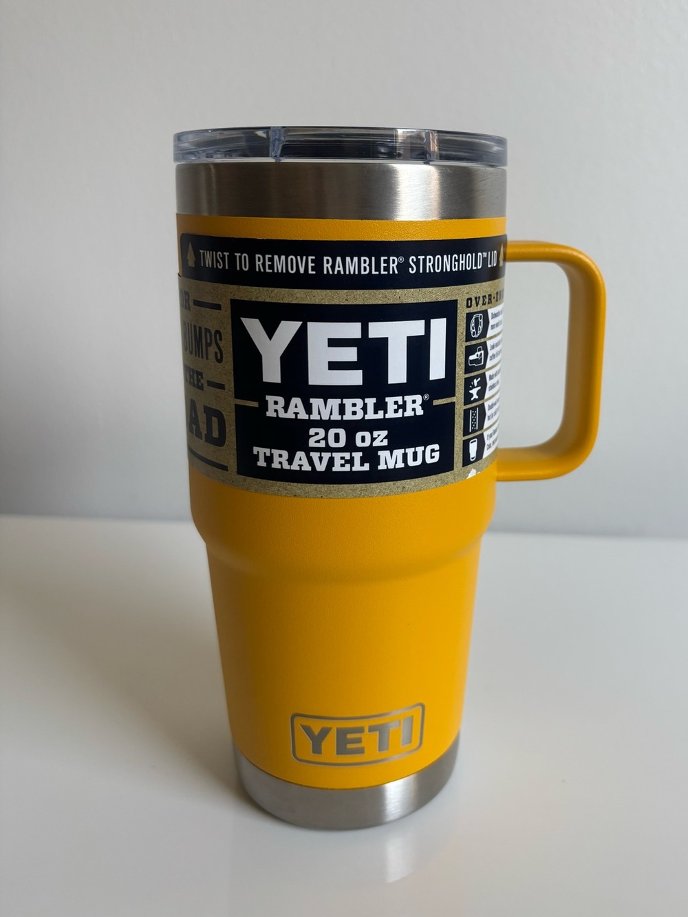 YETI Rambler 20 oz Travel Mug - Yellow